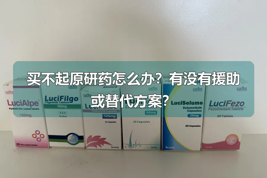 买不起原研药怎么办?有没有援助或替代方案?